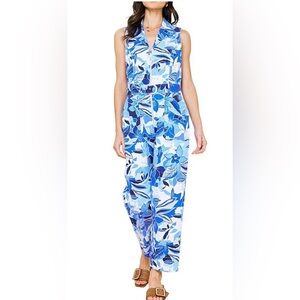 Skies are Blue | Blue Floral Blue Jumpsuit | Size S | NWT, Never Worn
